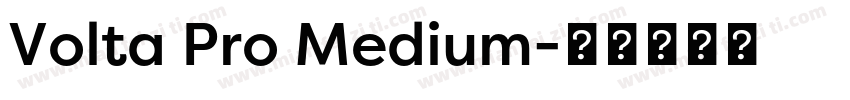 Volta Pro Medium字体转换